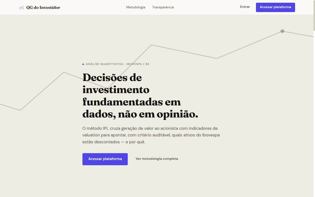 QG do Investidor · B3 Screener